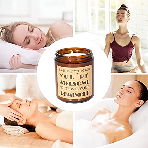 Aromaflare Lavender Scented Candles Gifts For Women Jar Aromatherapy Candle Encouragement Relaxing Gift For Mothers Day, Birthday, Graduation, Anniversary #TOP6