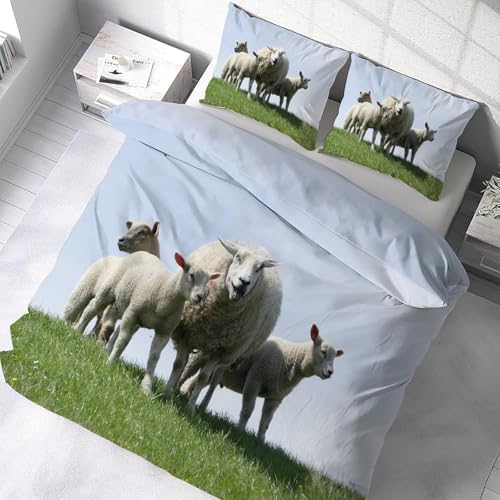 Housse de couette 90x190 mianyang en microfibre douce motif prairie - 5