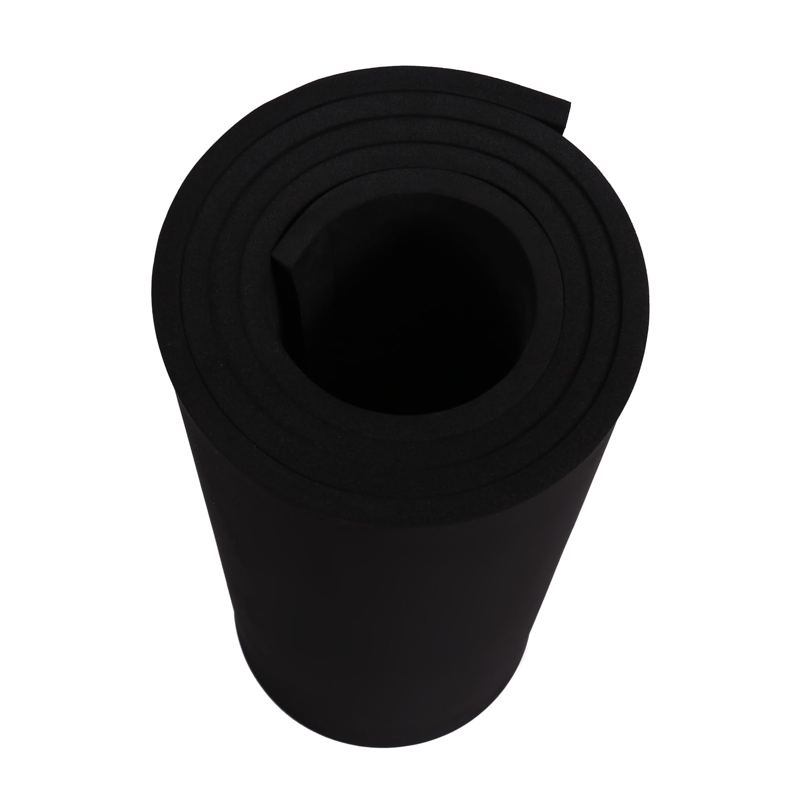 Rotolo di schiuma EVA da 10 mm, 40,6 x 150 cm (1,9 mq), ad alta densità, 90 kg/m3, nero, adatto per modellazione di cosplay, progetti fai da te, artigianato