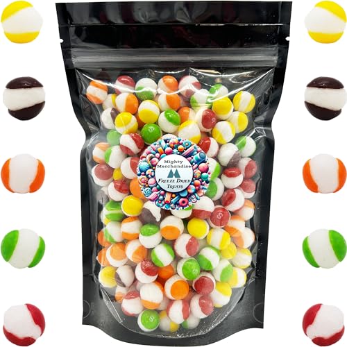 Mighty Merchandise Freeze Dried Original Skittles - 8 oz Resealable Bag - Freeze Dry Candy - Bulk Cosmic Crunchy Rainbow Flavors - Shipped In A Box For Extra Protection