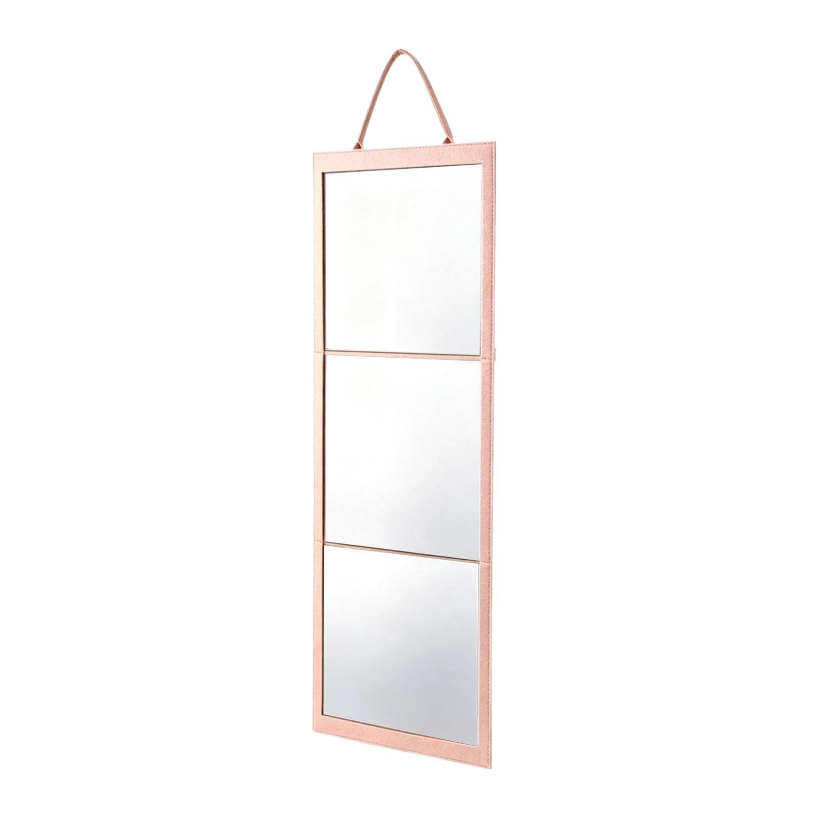 Foldable Over Door Full Length Mirror, Shatterproof Acrylic Portable Mirror