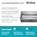 KRAUS Kore 36-Inch Undermount Workstation 16 Gauge Single Bowl Stainless Steel Kitchen Sink with Accessories, KWU110-36