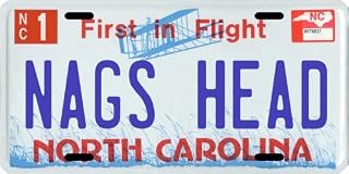 Nags Head North Carolina Aluminum License Plate