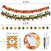 40 Pcs Fall Party Swirls Hanging Foil Swirl Streamers with Foil Autumn Leaf Strings Fall Banner Tinsel Garland for Fall Thanksgiving Halloween Baby Shower Wedding Birthday Ceiling Backdrop Decoration