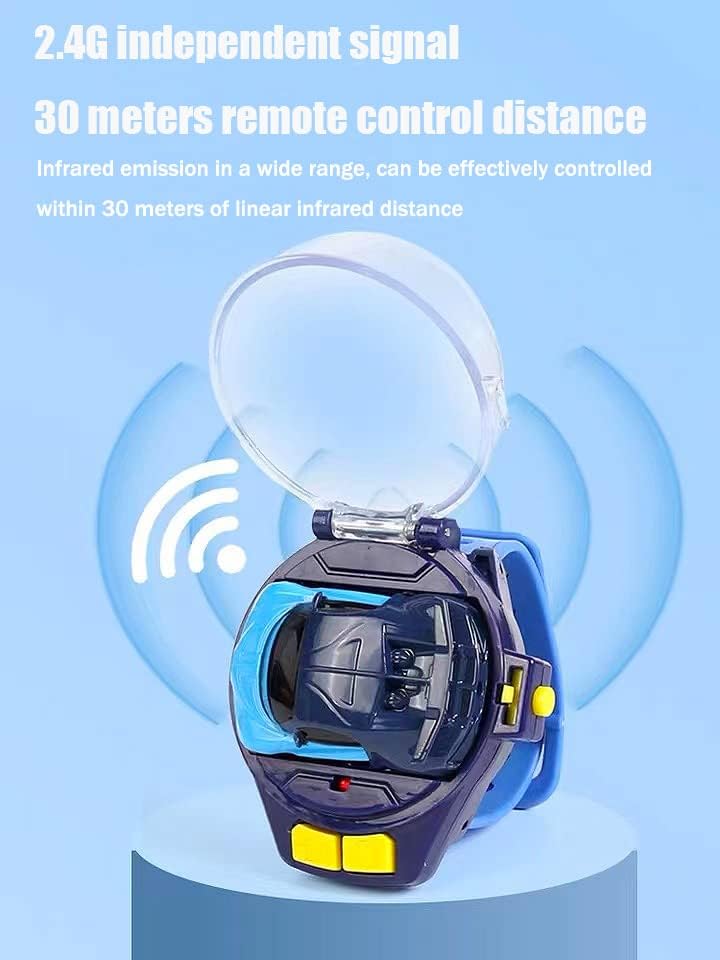 Bestie toys Mini Watch Car Racing Blue Model Remote Control Car