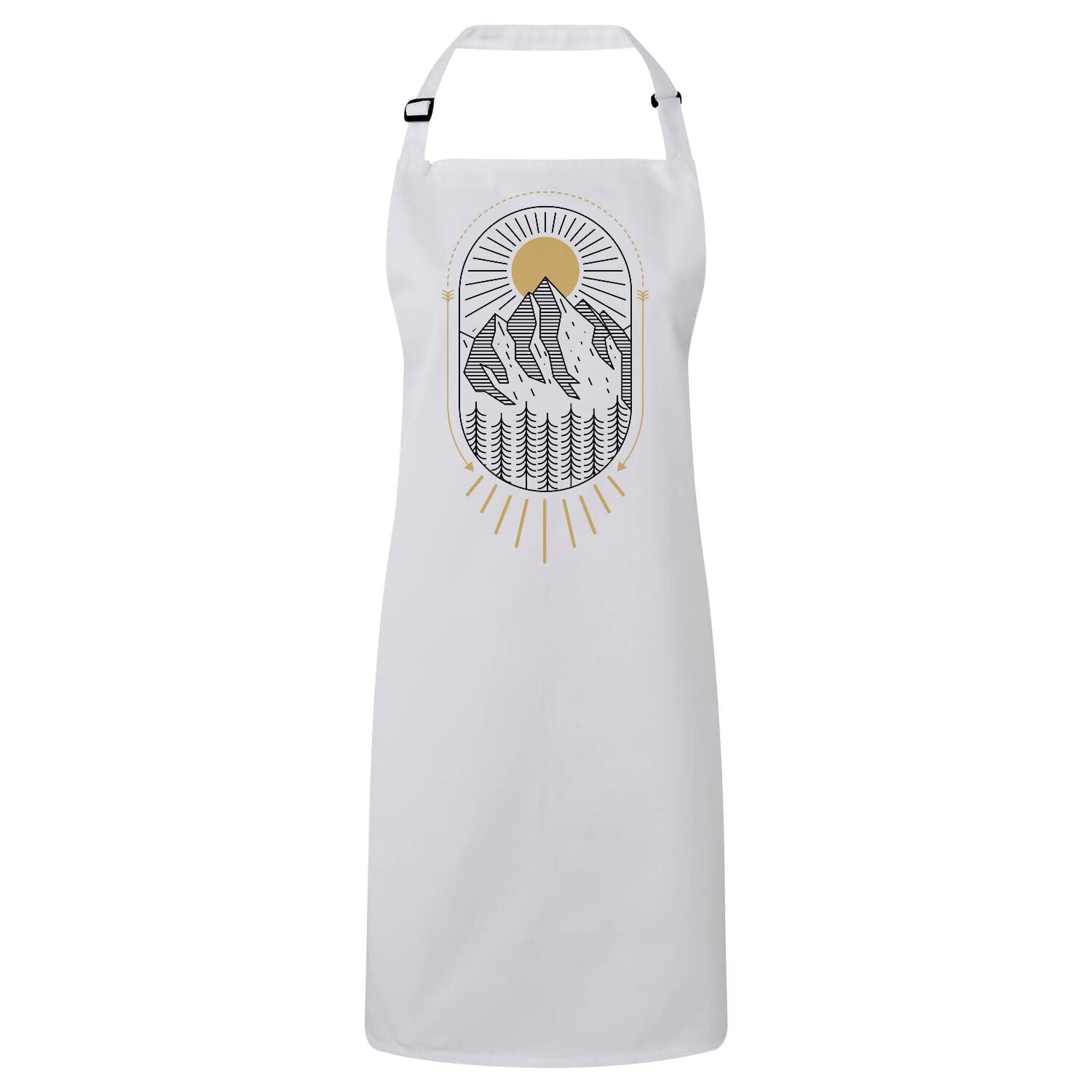 Tablier cuisine premium blanc finitions soignées design montagnard