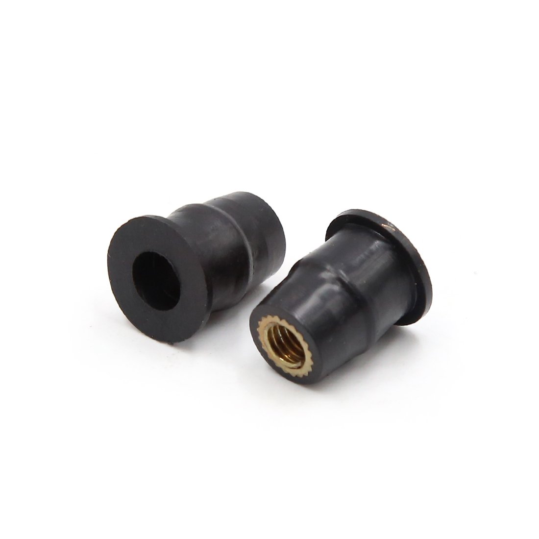 Image secondaire de sourcingmap 20pcs Caoutchouc noir pare brise pare brise moto écrous bien écran