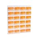 SourceOne Premium 24 Pocket Wall Mount Business Card Holder