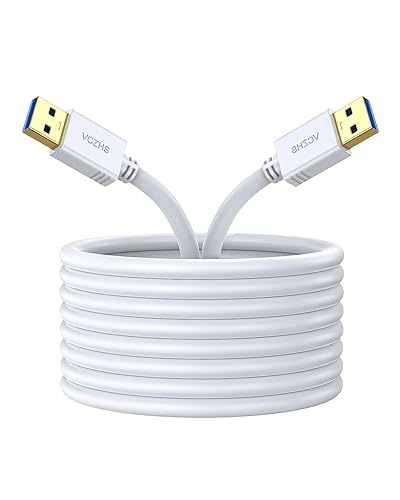 Miniatura 3 de VCZHS - Cable USB a USB de 10 pies, cable USB a USB A a USB A para cajas de disco duro, reproductor de DVD, enfriador de laptop y más