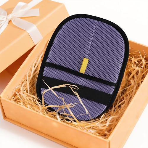 Purple Pet Hair Removal Gloves 2 Pack Reusable Pet Hair Remover for Dog Cat — view 7