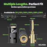 GearIT Hi-Fi 2x2.5mm≤ Speaker Wire with Banana Plugs (1.821 Meters - Black) OFC Oxygen-Free Copper, CL2 In-Wall Speaker Cable, Heavy-Duty Braided - 14 Gauge AWG, 3 Feet - Image 8