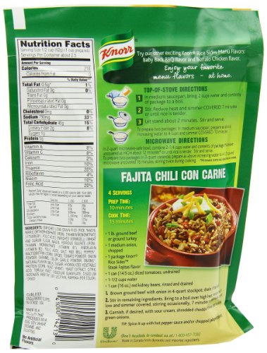 Image of Knorr Rice Sides Rice Side Dish, Steak Fajitas 5.3 oz (Pack of 12)