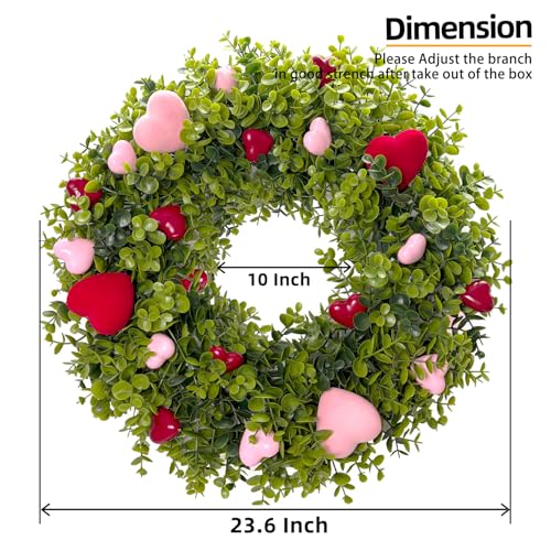 Couronne à ressort verte HipTree 48,3 cm solution déco de porte - 4