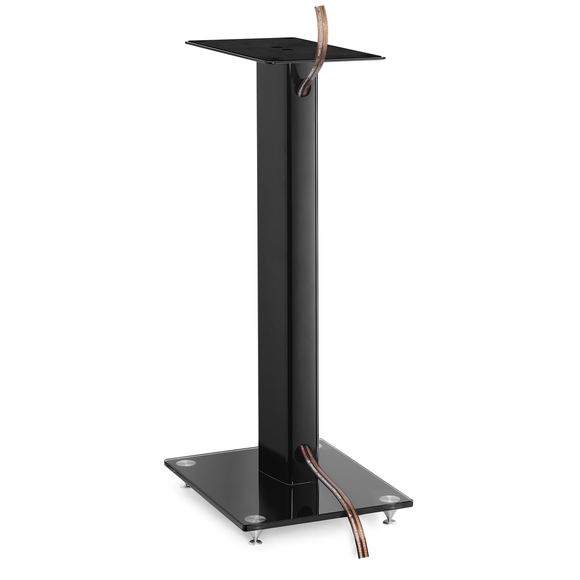 Triangle – Soportes para Altavoces S05 para Altavoces de Estantería Hi-Fi - Altura 640 mm - Base Rellenable - Compatibilidad Universal - Negro (Par)