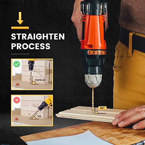 Boen Cobalt Drill Bit Set - 13Pcs M35 High Speed Steel Twist Jobber Length Drill Bits 1/16" - 1/4", Drill Bit For Hardened Metal, Stainless Steel, Cast Iron, Plastic And Wood, Indexed Storage Case #TOP3