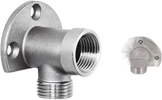 Soporte de grifo de acero inoxidable de grado 304 para aplicaciones de montaje en pared que requieren 4 pulgadas para compatibilidad de base de grifo (A)