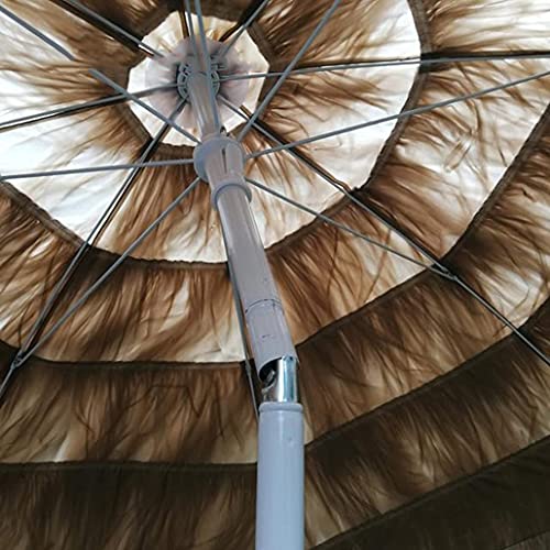 Parasol paille inclinable CLSDRZC contre la chaleur du soleil - 5