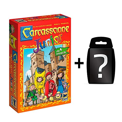 Preisvergleich Produktbild Carcassonne - Junior - Brettspiel / DEUTSCH / Set inkl. Kartenspiel