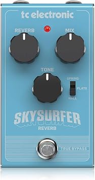 TC Electronic Skysurfer Reverb, Green, Studio Quality with Award Winning Algorithms, Spring, Plate and Hall reverbs, True Bypass, Metal Chassis