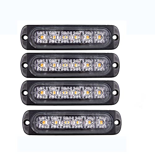 Barre lumineuse pour véhicule 12V 24V stroboscopique LED ambre pour voiture