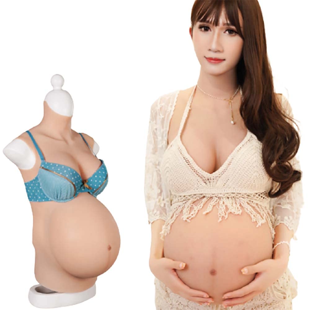 Amazon | [BODYDOM] 女装 シリコンバストの偽妊娠腹 人工乳房付き妊婦