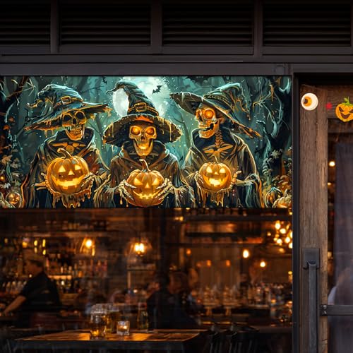 Película Decorativa para Ventana Halloween 39.3x17.7 Pulgadas miniatura 2