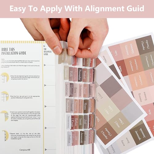 Conjunto de 3 peças de abas de índice da Bíblia, 225 abas laminadas para mulheres e homens, divisóri