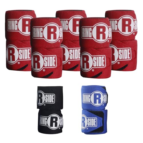 Enveloppes pour les mains Ringside Pro Mexican rouge : élasticité optimale et maintien du poignet