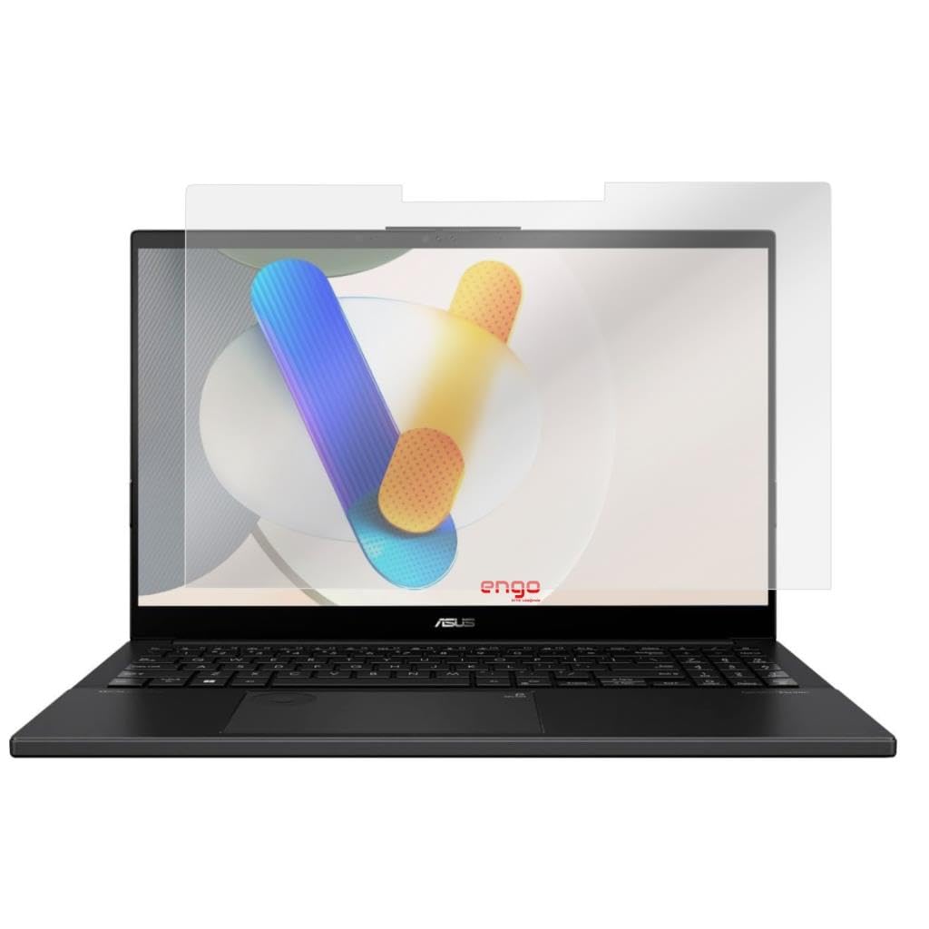 Engo Asus Vivobook Pro 15 Oled Q533 15.6 İnç İle Uyumlu Mat Ekran Koruyucu Notebook, Yansıma Ve Parlama Önleyici Parmak İzi Bırakmayan Laptop Koruma, 9h Temperli Kırılmaz Esnek Nano Cam