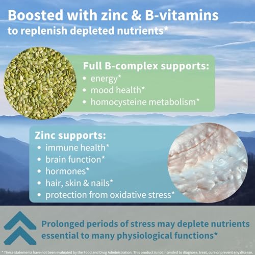 Igennus High Strength Ashwagandha, Magnesium, & L-Theanine Stress Relief Complex, KSM-66 Root Extract Adaptogens, Boosted with Methylfolate, Zinc & Biotin Clean Label, 60 Fast Acting Capsules - Thumbnail 5