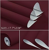 Vista 328 de Dimoon 236''x17.7'' White Thicken Peel and Stick Wallpaper Contact Paper Modern Self Adhesive Wall Paper Removable Renter Friendly Textured Solid