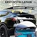 ZXMOTO Fits for Tesla Model Y 2020 2021 2022 2024 Rear Spoiler Wing, Model Y Accessories High Performance GT Style Carbon Fiber