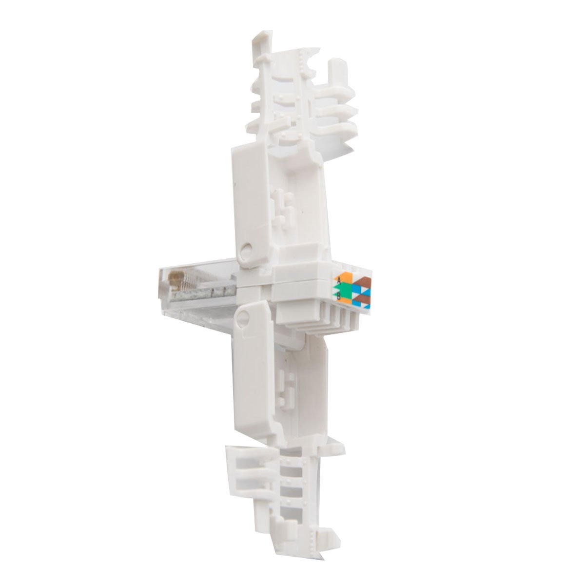 Premium X 100x Netzwerkstecker CAT6a RJ45 Adapter Kupplung für CAT6 und CAT7 Verlegekabel Patchkabel AWG 24, 25 und 26 Innenleiter LAN Stecker Werkzeugfrei Werkzeuglos Stecker