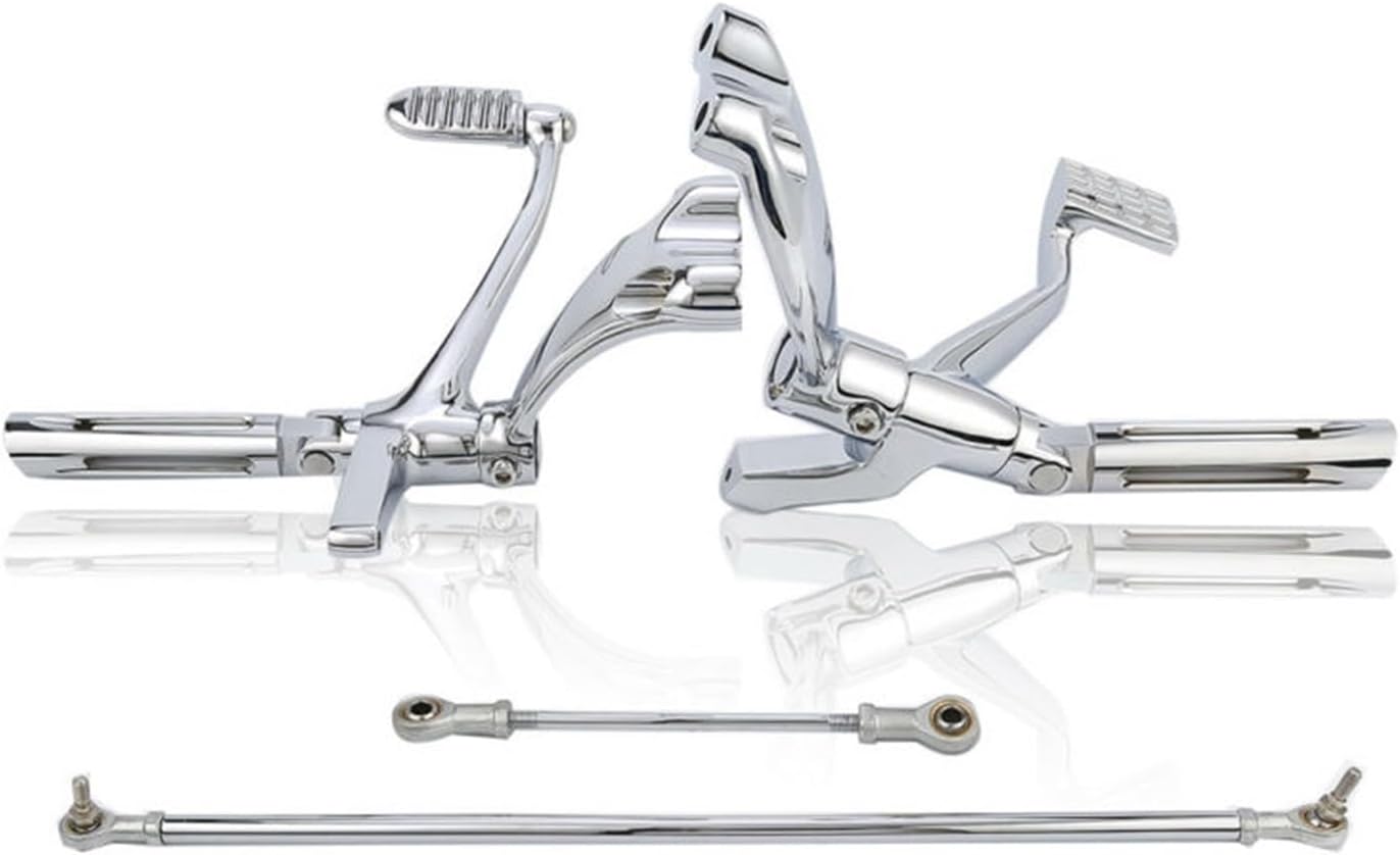 Motorcycle forward Controls Pegs Linkage Compatible With Harley Sportster Iron 883 XL1200N XL1200X Nightster XL883L Low XL883R 2004-2013(Black)