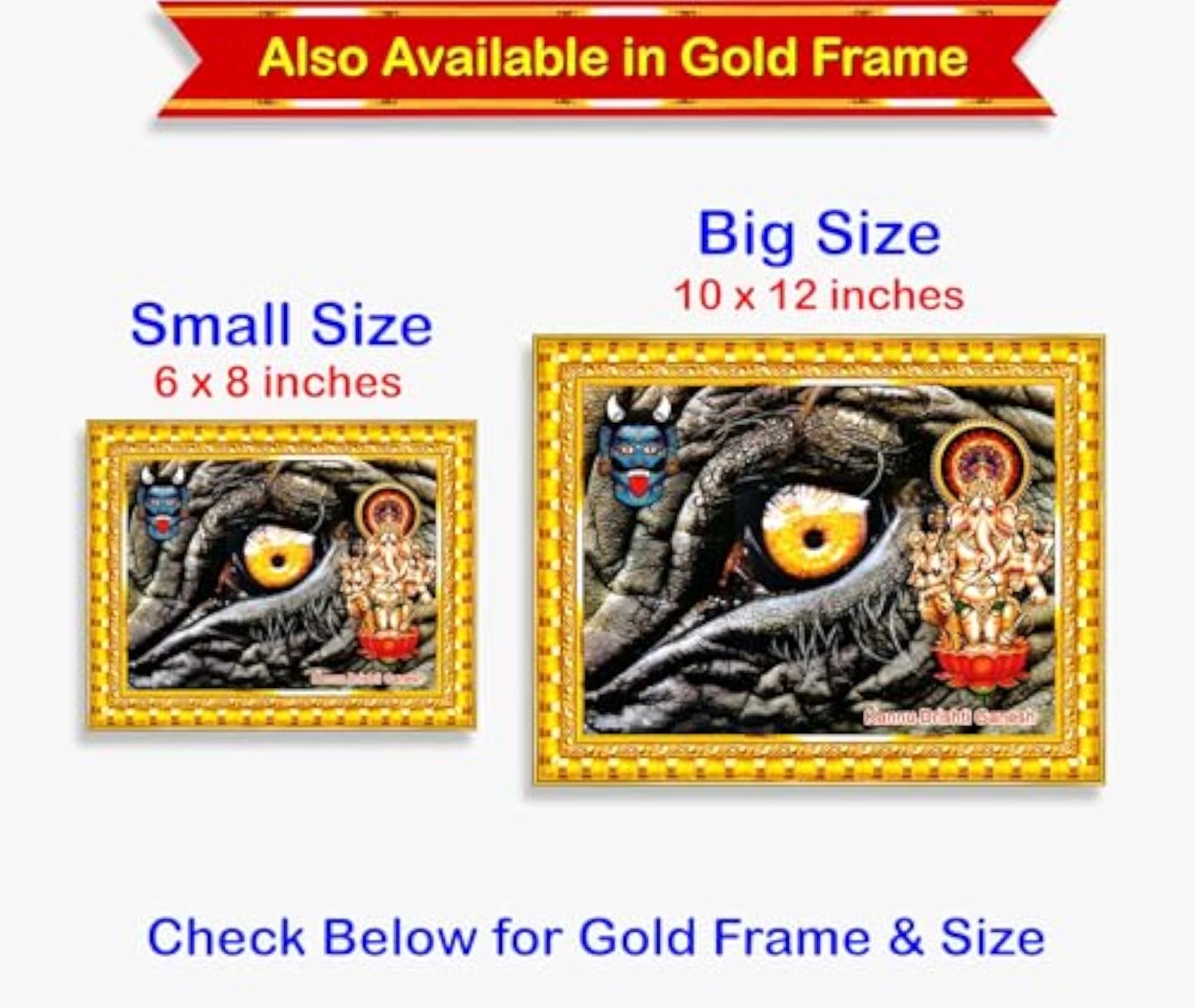 Drishti Ganapathi Wall Painting Framed Home Decor