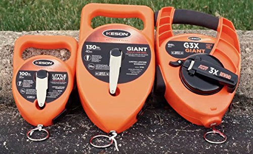 Keson G3X Giant Chalk Line With High Speed Rewind, 12 Oz Capacity, 100 Ft String "Packaging May Vary" #TOP2
