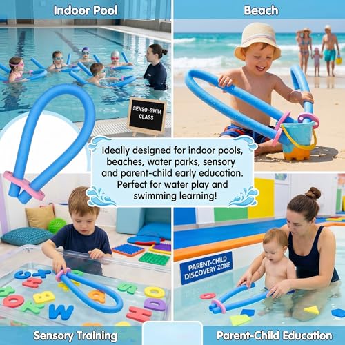 Miniatura 3 de Paquete De 2 Fideos Para Piscina Con Conectores De Doble Orificio, Espuma Eva De Alta Flotabilidad, 2, 36 Pulgadas, A Granel