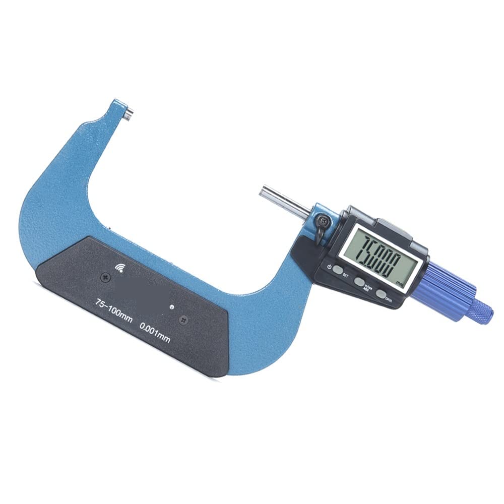 Micrometro elettronico esterno 0.001mm 0-25-50-75-100mm digitale Misurazione Misura Trasmissione dati Bluetooth-compatibile per la lavorazione(25-50mm)