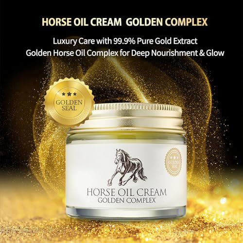 CHARMZONE-Mayu-Horse-Oil-Gold-Facial-Cream--Korean-Skincare-with-Horse-Oil-Extract-Golden-Seal-for-Intense-Moisturizing-Nourishing-Skin-Vitality--All-Skin-Types-237-fl-Oz-70-ml