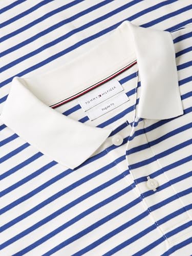 Image of Tommy Hilfiger Mens Short Sleeve Casual Polo Shirts in Regular Fit with Liquid Cotton