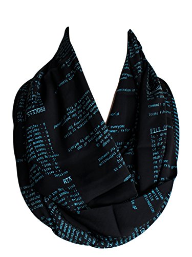 Etwoa Computer Commands Infinity Scarf Circle Loop Scarves2