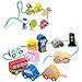 Enhebrado Bloque de Juguete Juguetes con Cuentas Cuentas de Cordones de Madera Juguetes Bloques De La Escena del Tráfico para Niños, para educación Infantil(Color: Multicolor)