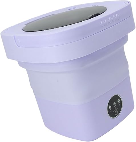 Vista 3 de Lavadora de 6.5 L, lavadora y secadora Lavadora portátil plegable portátil automática de lavado profundo y centrifugador, lavadora plegable con tubo