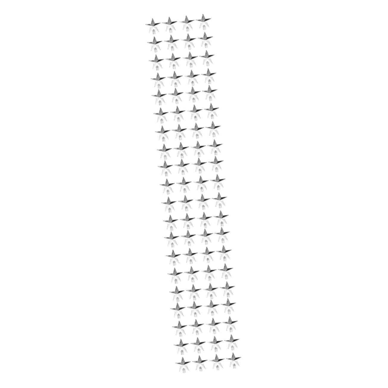 Estrella de Navidad de plástico PRETYZOOM con copos de nieve para decoración de árbol x100