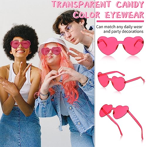 Colrea 20 Pairs Heart Sunglasses for Women Men, Trendy Heart Shaped by Colrea - Used condition - Image 3