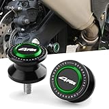 Los deslizadores de bobina de brazo oscilante proporcionan protección con funcionalidad y permiten levantar la parte trasera de la bicicleta con un soporte de paddock equipado con un accesorio de horquilla de bobina adecuado.