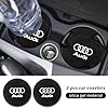 Car Cup Holder Coaster for Audi A3 A4 A5 A6 A7 A8 Q3 Q4 Q5 Q6 Q7 Q8 Silicone Cupholder Coaster,Car Interior Accessories,2.76 Inch 2 Pieces #4