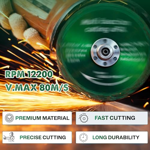 Image of 10 Pack 4.5 Inch Indestructible Disc for Grinder 7 /8 inch, Indestructible Disc 2.0 - Cut Everything in Seconds -Multi Material Cutting Blades, Industrial Grade Grinding Discs