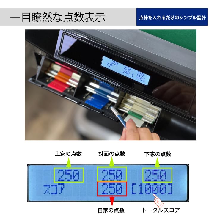 Amazon | MJ-REVO 点数表示 全自動麻雀卓 LIVE 折りたたみ 28ミリ牌