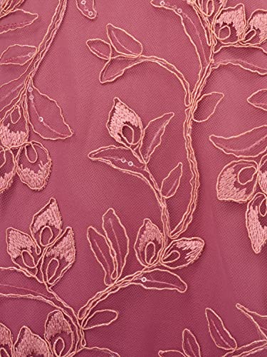 Adrianna Papell Women's Floral Sequin Embroidery Dress3